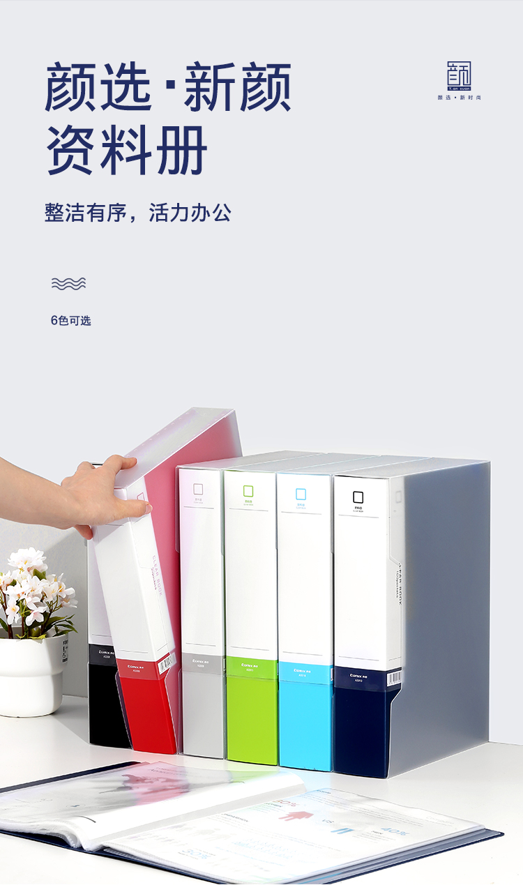 齐心 A3308 资料册 A4 80袋