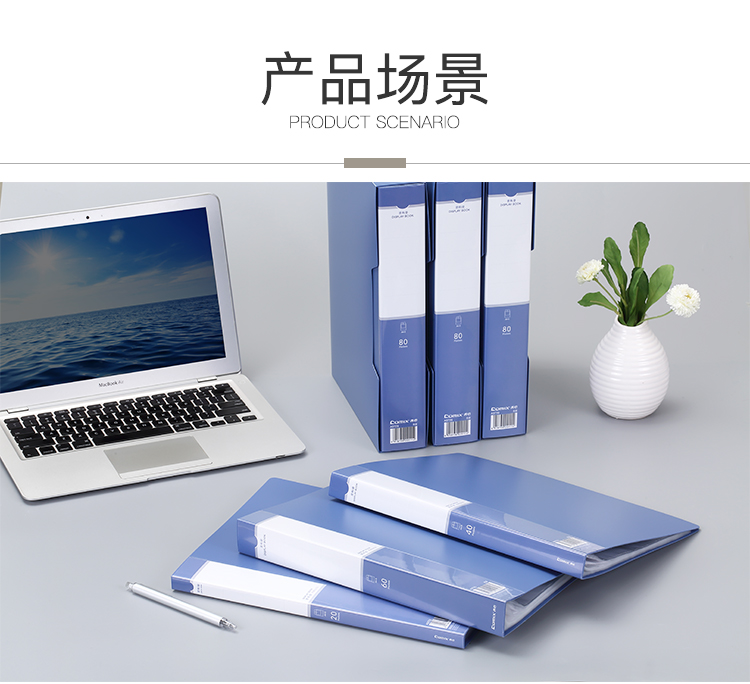 齐心 A3776 易取资料册 A4 60袋