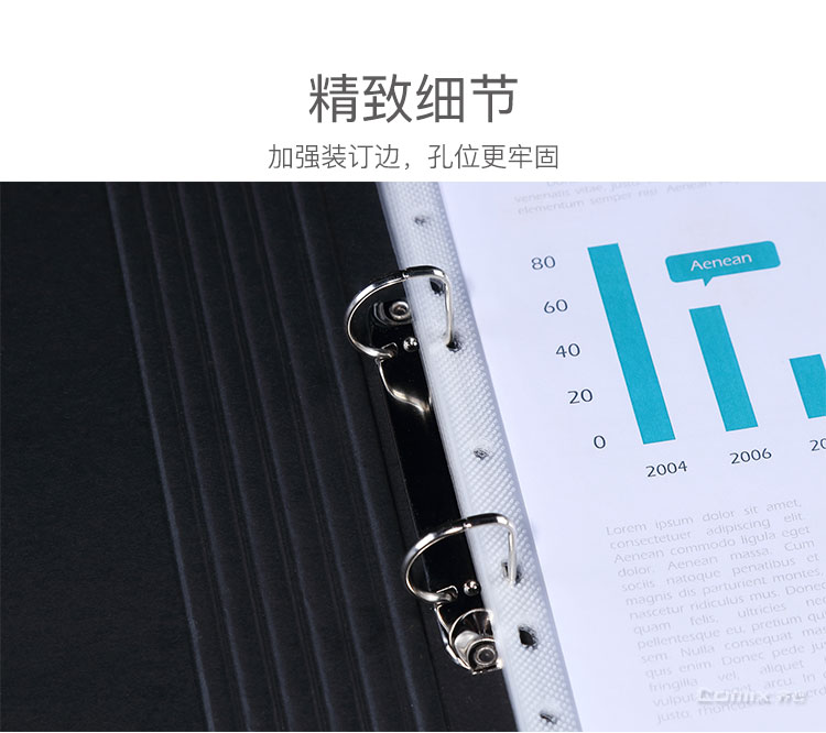 齐心 EH035 活页替芯3.5C光面 A4 100PCS装