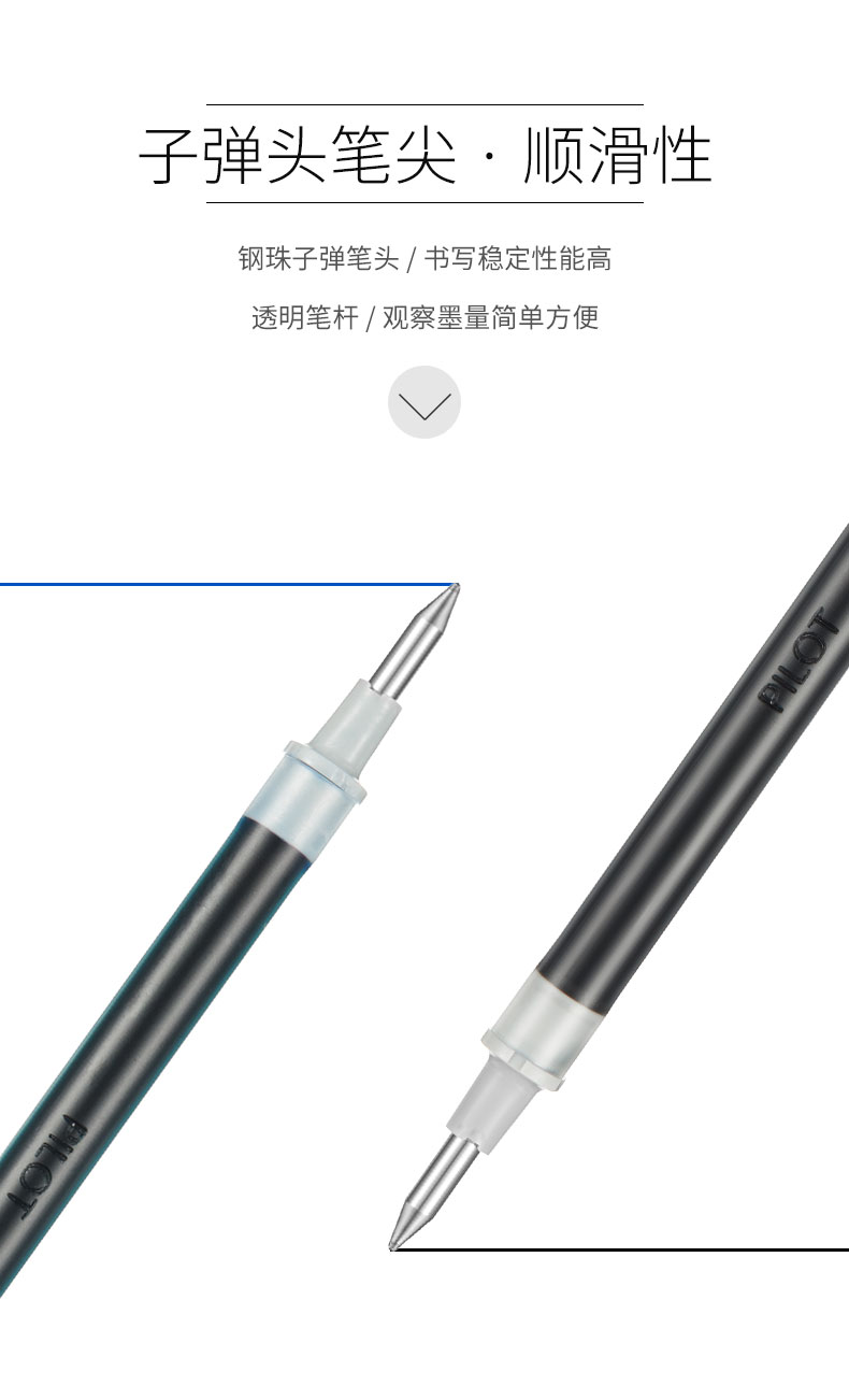 百乐BLS-WG-5中性笔替芯0.5mm
