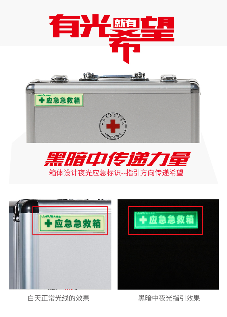 蓝夫LF-16027实验室加油站急救箱、家庭管理应急箱、企业办公区护理应急箱