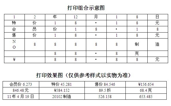 得力(deli)8位质感图纹单排标价机/打码器/标价机 灰色 7504