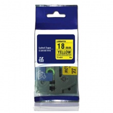 原装兄弟标签机色带18mm TZ-641 TZe-641黄底黑字 标签打印机色带