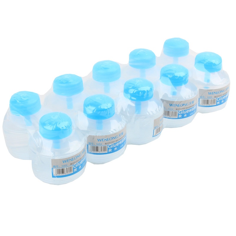 文龙液体胶水5604带刷头透明胶水高粘度60ml装胶水