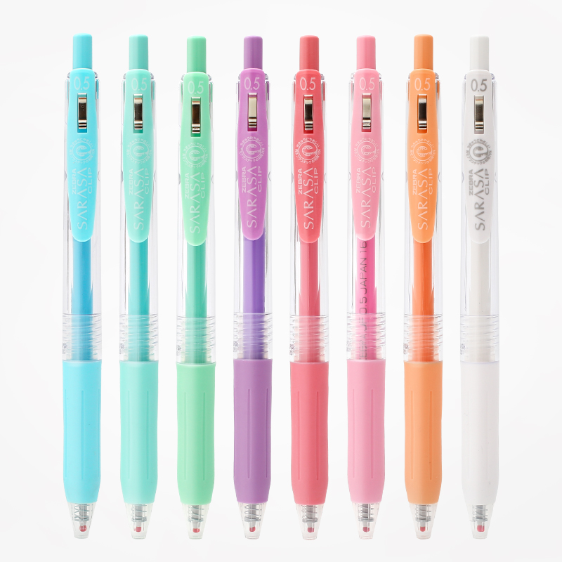 zebra斑马JJ15牛奶色彩色啫喱中性笔水笔手帐0.5mm