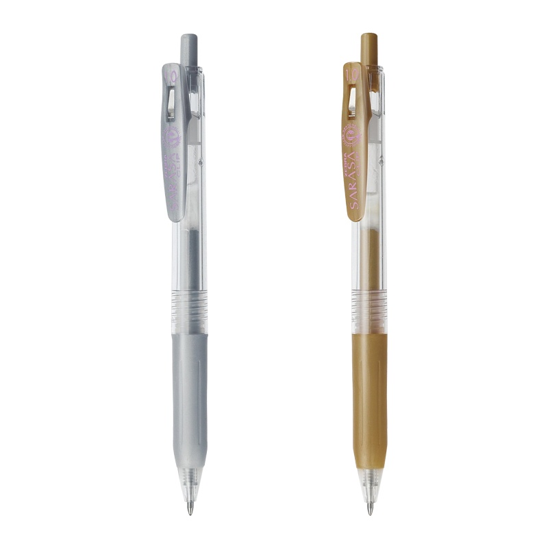ZEBRA斑马JJ15金属色按动中性笔水笔手帐1.0mm