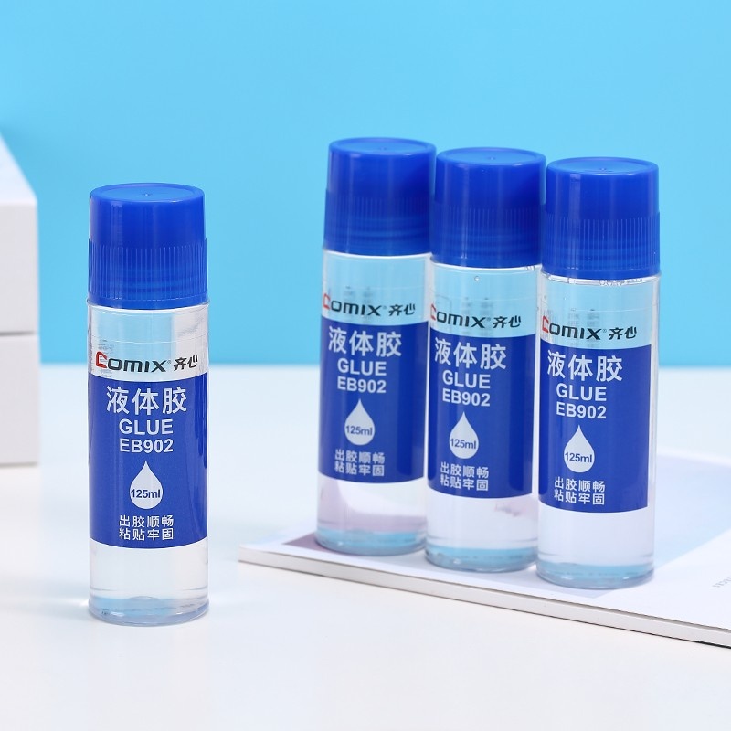 齐心 EB902液体胶 125ml (4支装） 透明
