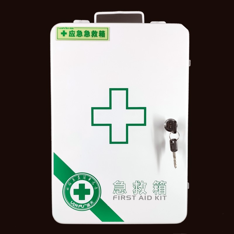 蓝夫LF-16029家庭壁挂安全急救箱、带锁多层医药箱、工厂应急壁挂式急救箱