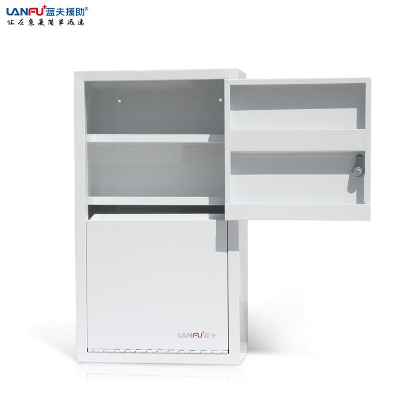 蓝夫LF-16030家庭壁挂安全急救箱、带锁多层医药箱、工厂应急壁挂式急救箱
