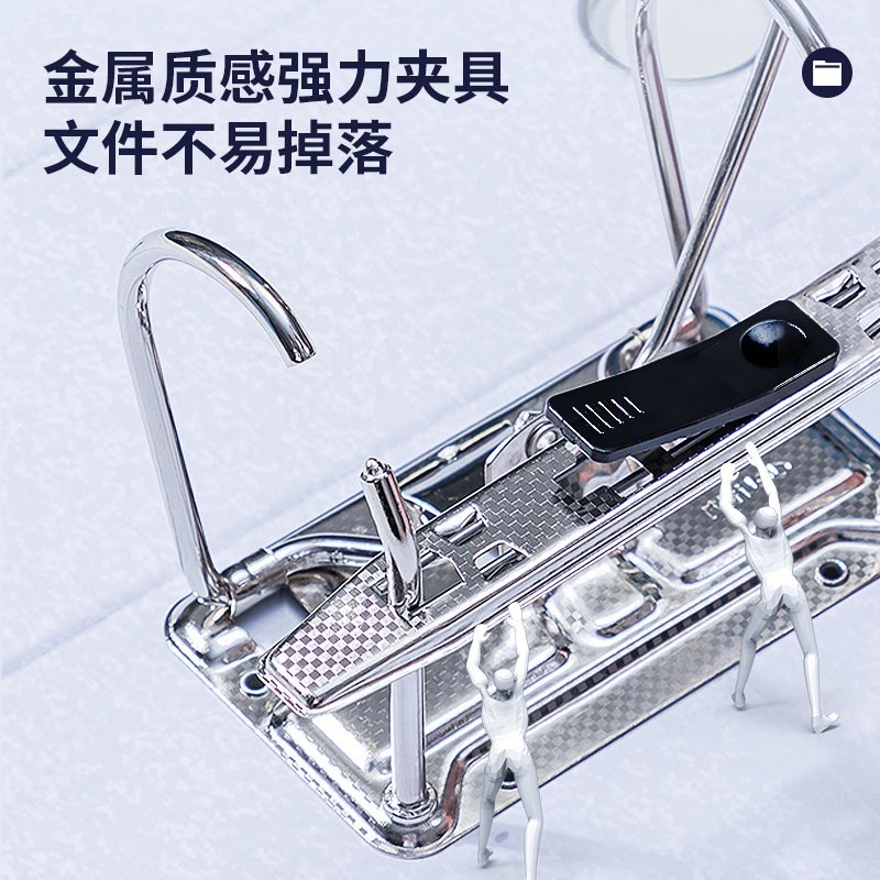 得力（deli）33180 加厚型欧式快劳夹/文件夹 A4 6个特惠装