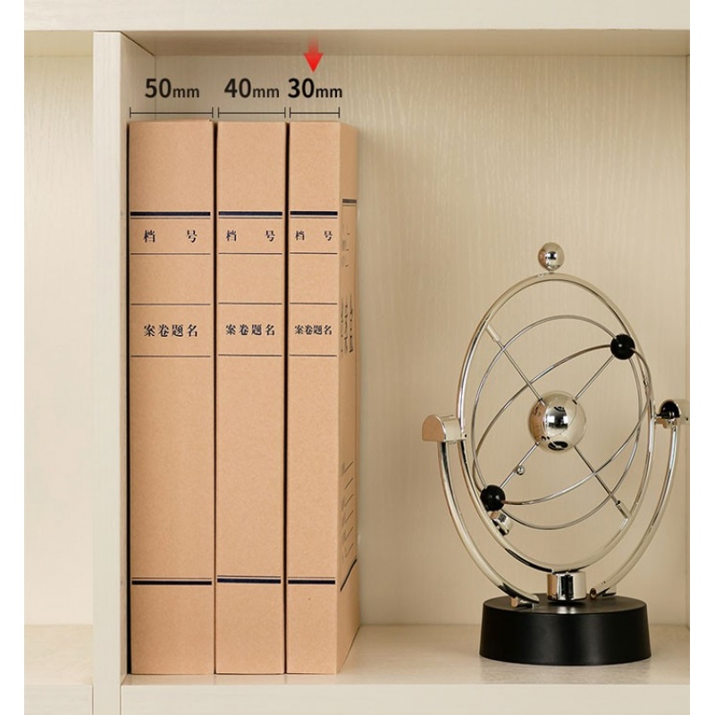 得力（deli）10只A4无酸牛皮纸档案盒 厚30mm资料盒文件盒5610
