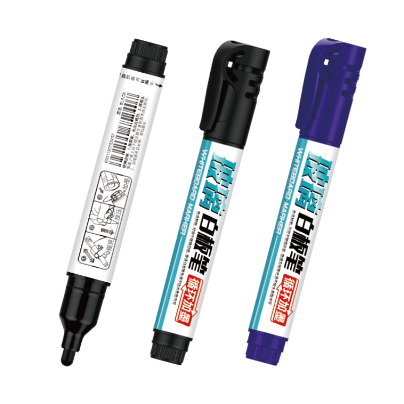 金万年G-0633玻璃白板专用直液式可加墨水白板笔